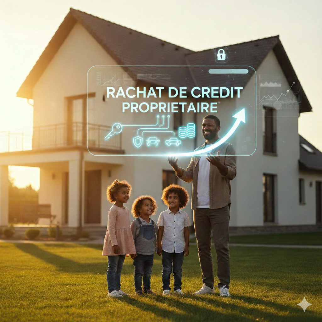 Solution de rachat de crédit pour famille propriétaire souhaitant réduire ses mensualités.